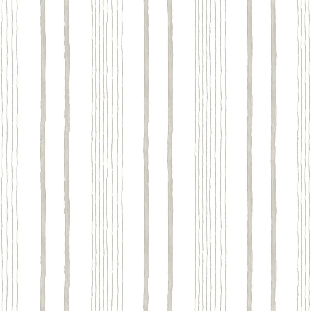 Handrawn Stripe Beige Wallpaper
