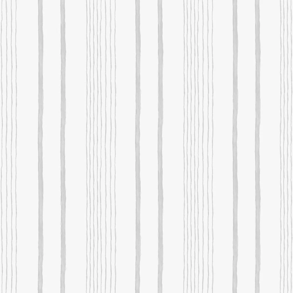 Handrawn Stripe Grey Wallpaper