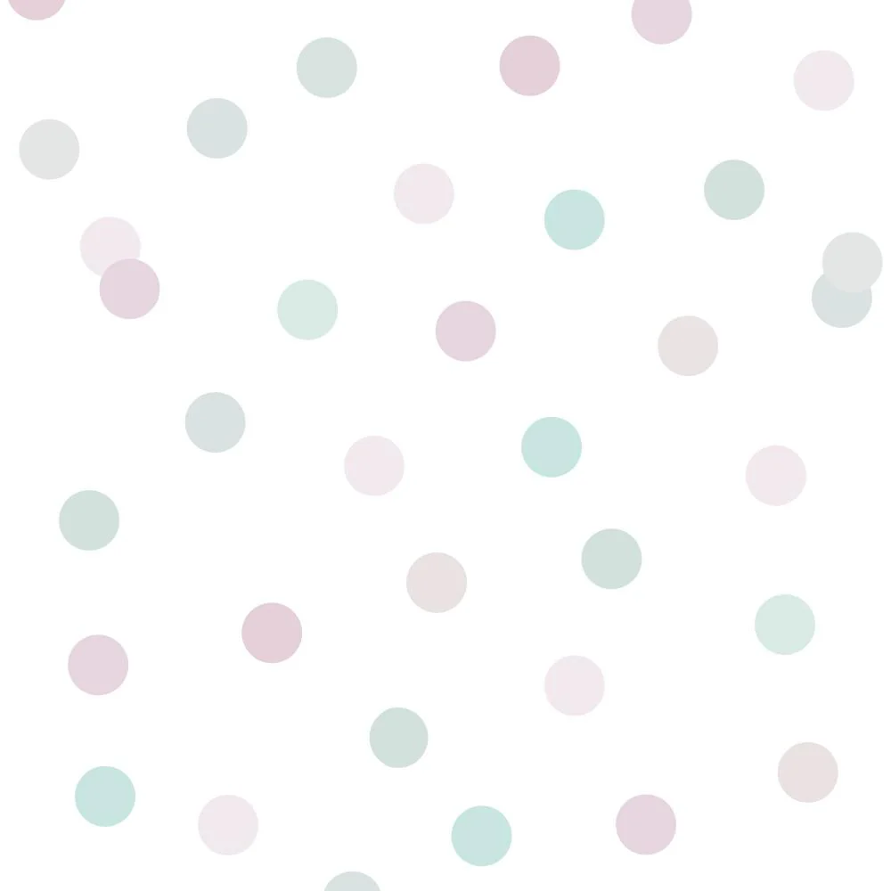 Polka Dot Party Pink Wallpaper