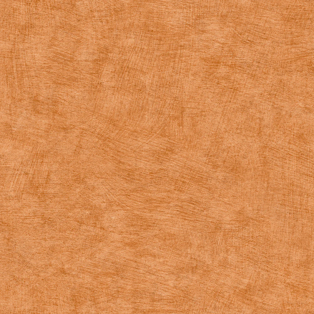 Pampas Plain Brushed Texture Apricot Orange Wallpaper