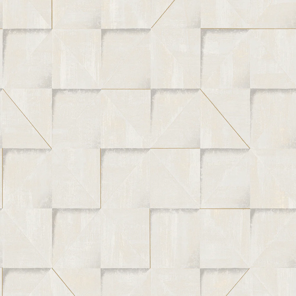 Prism Grid White Wallpaper