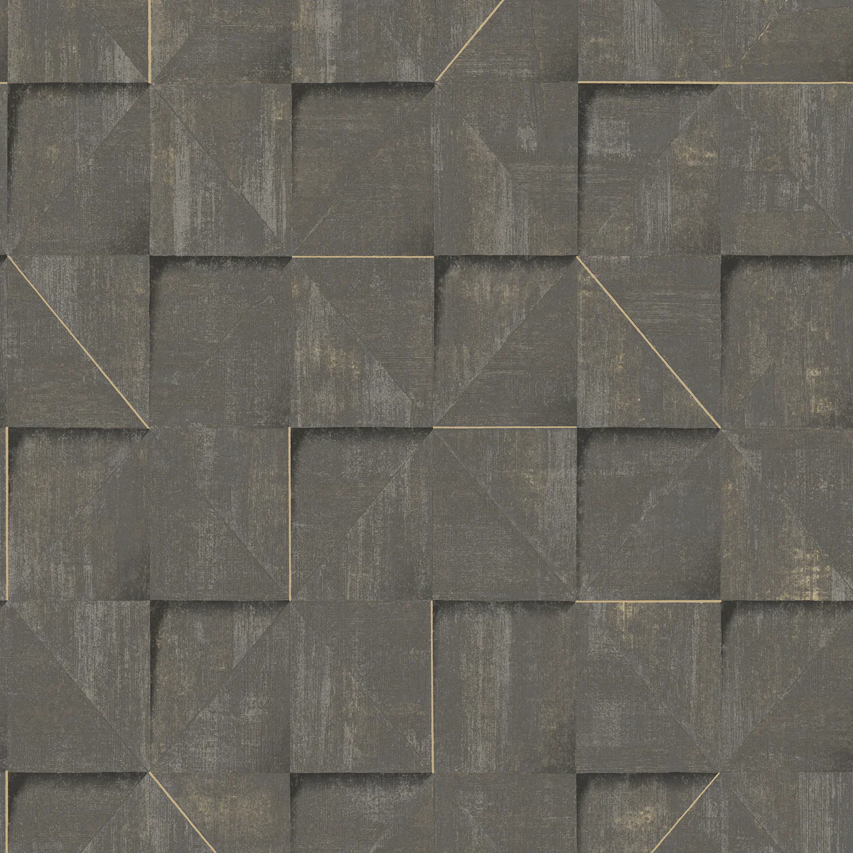 Prism Grid Brown Wallpaper