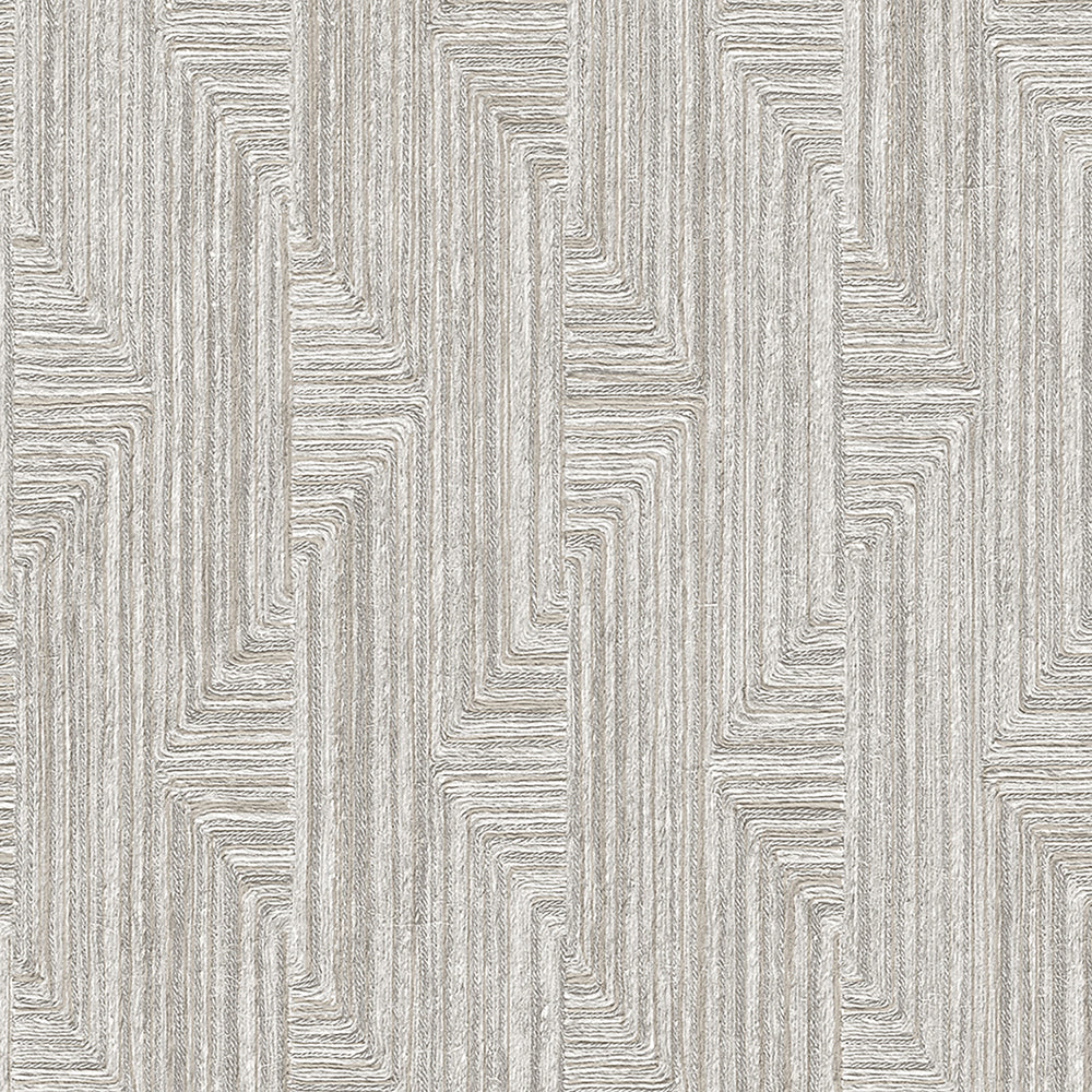 Threadline Geo Stitch Gray Wallpaper