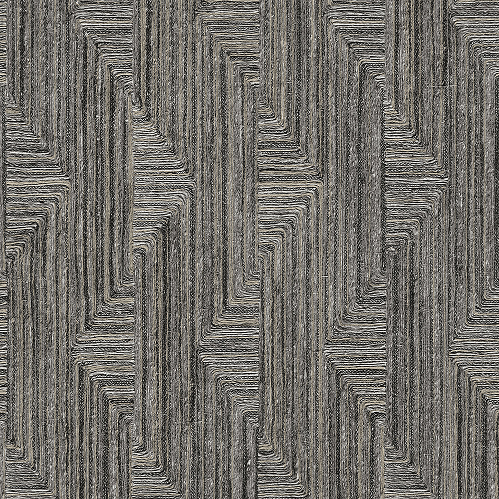 Threadline Geo Stitch Black Wallpaper