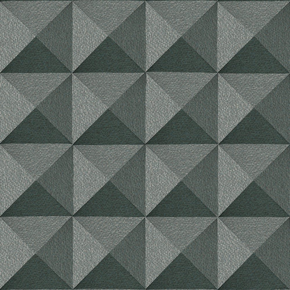 Woven Prism Blue Slate Wallpaper
