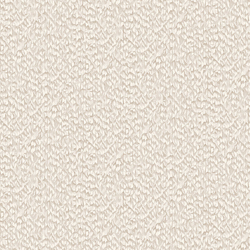 Textured Weave Plain Beige Wallpaper