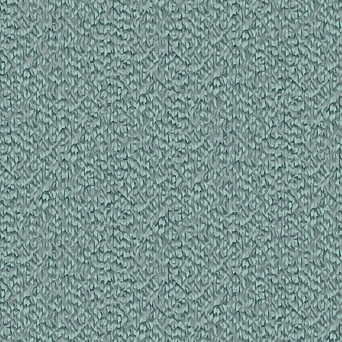 Textured Weave Plain Blue Wallpaper