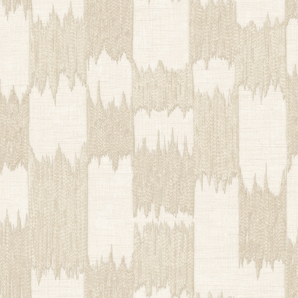 Ikat Echo Beige Wallpaper