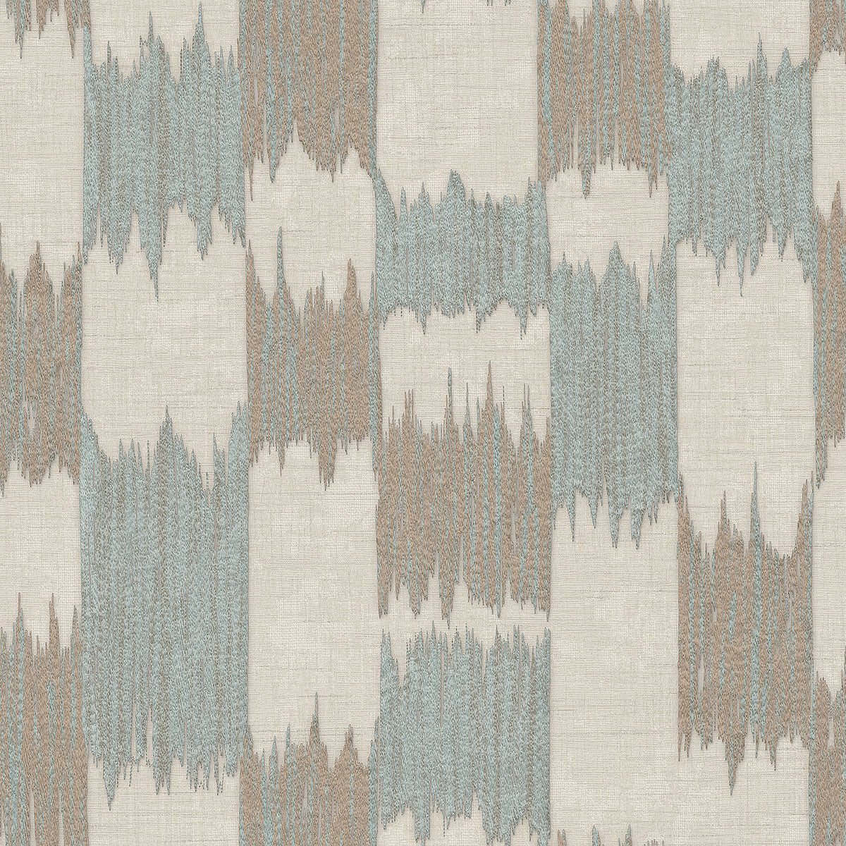 Ikat Echo Blue Wallpaper