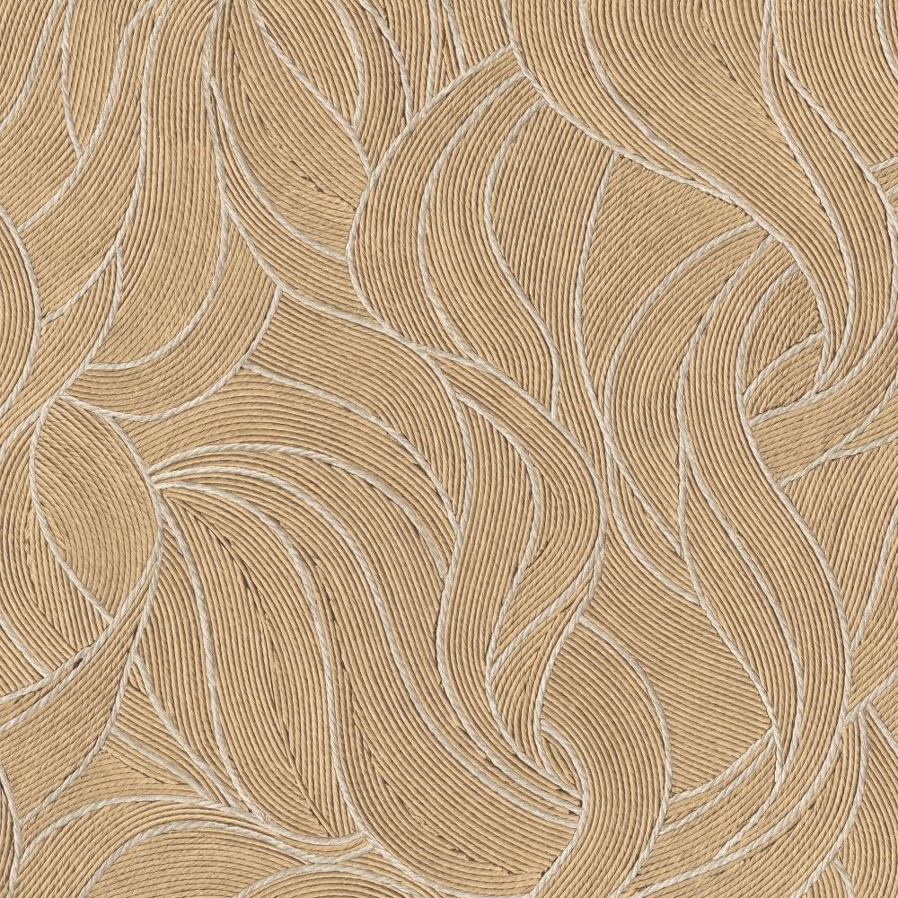 Woven Drift Latté Wallpaper