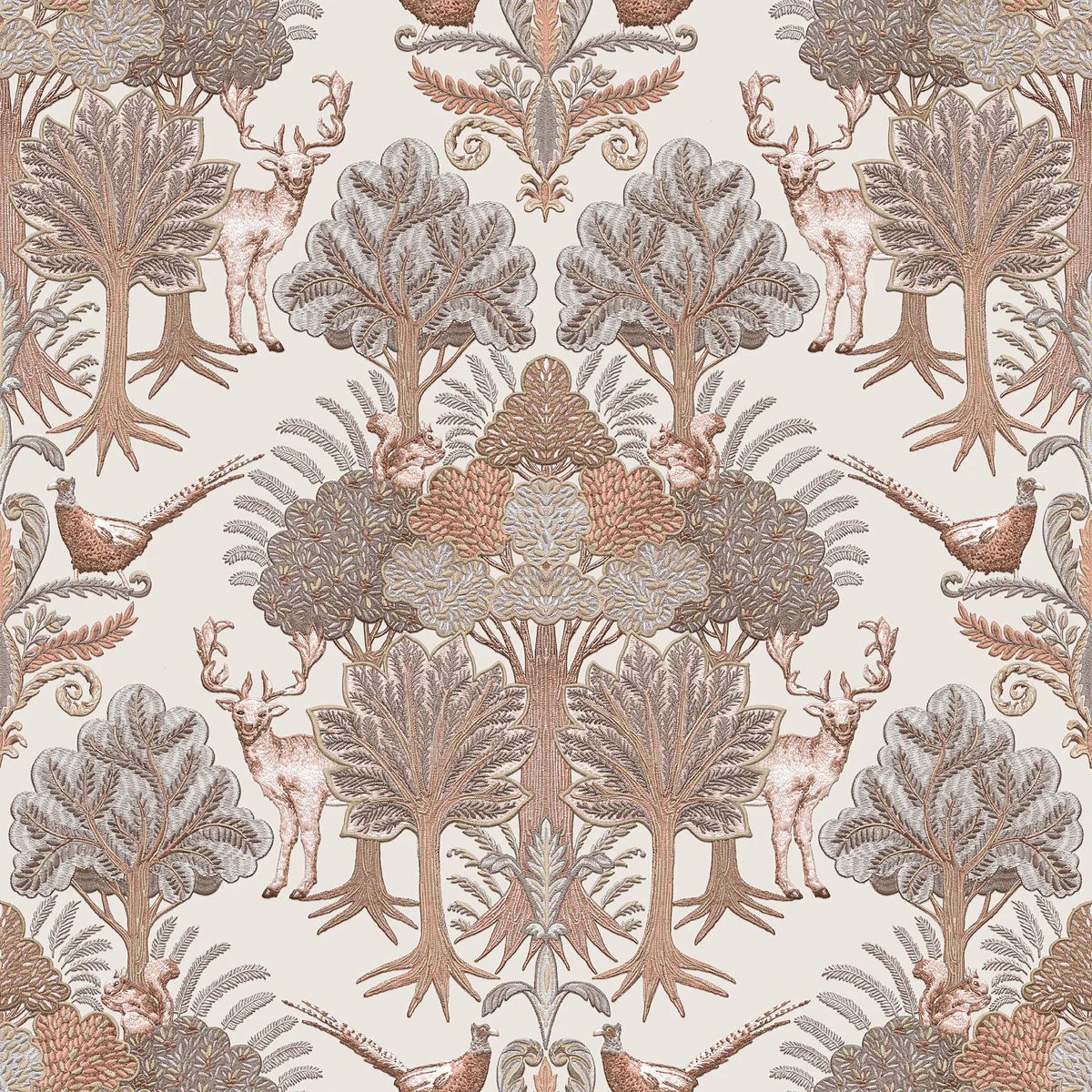 Woodland Tapestry Beige Wallpaper