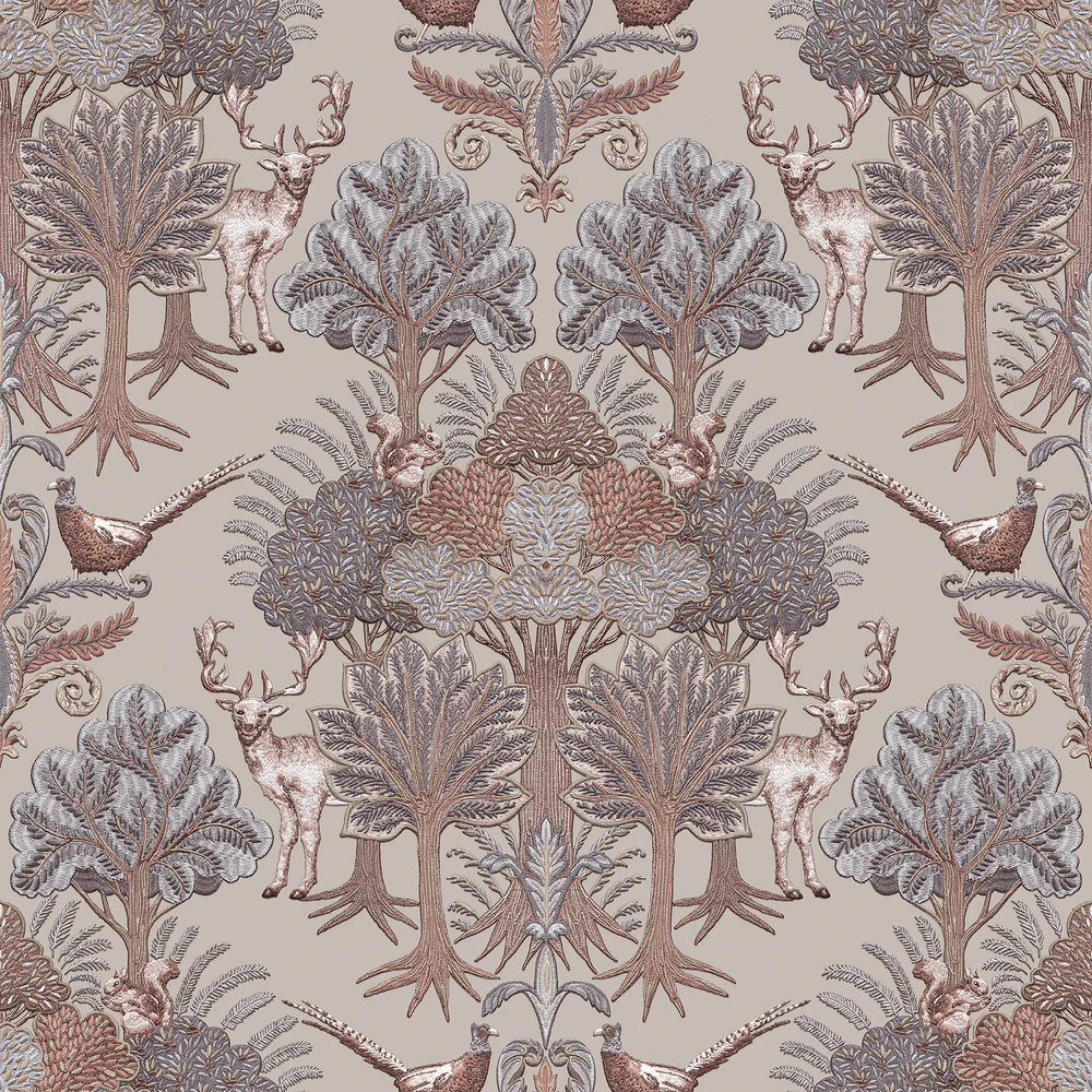 Woodland Tapestry Taupe Wallpaper