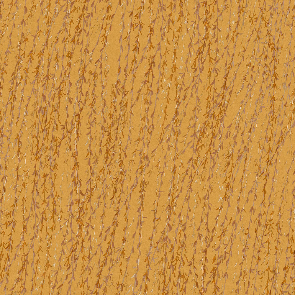 Willow Streamside Orange Wallpaper
