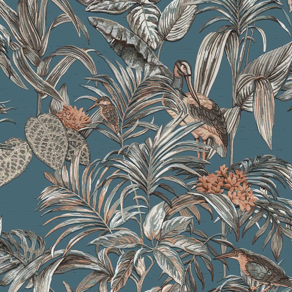 Bird of Paradise Blue Wallpaper