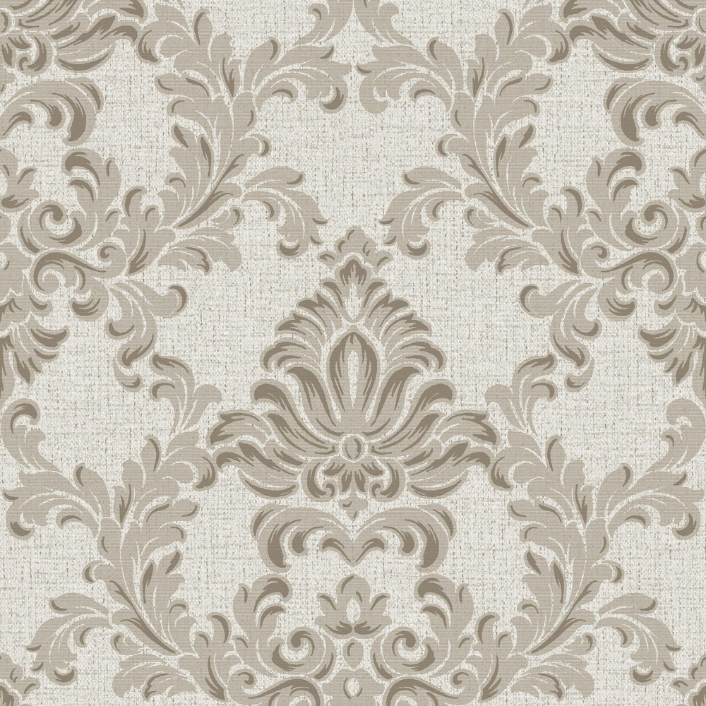 Venezia Damask Grey Wallpaper
