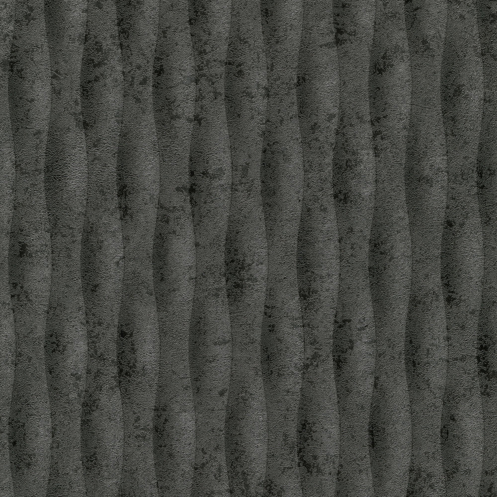 Concrete Illusion Black Wallpaper