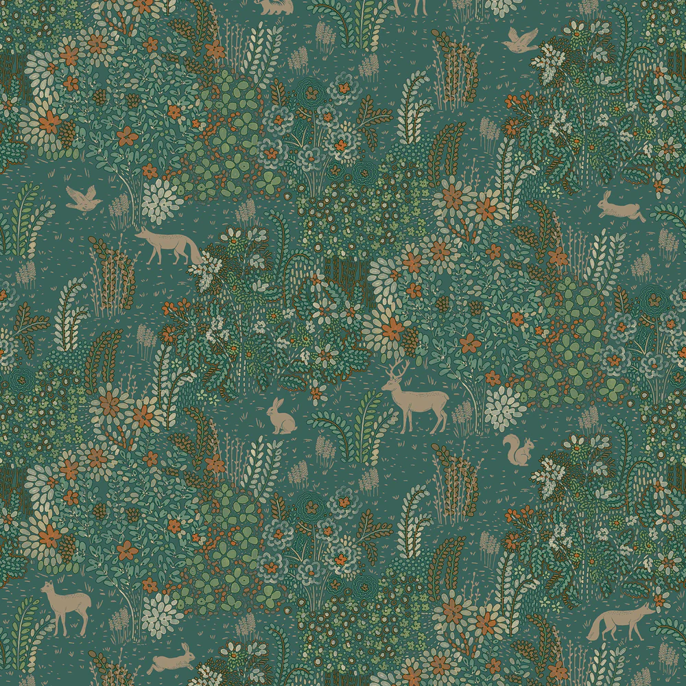 Babylon Green Wallpaper