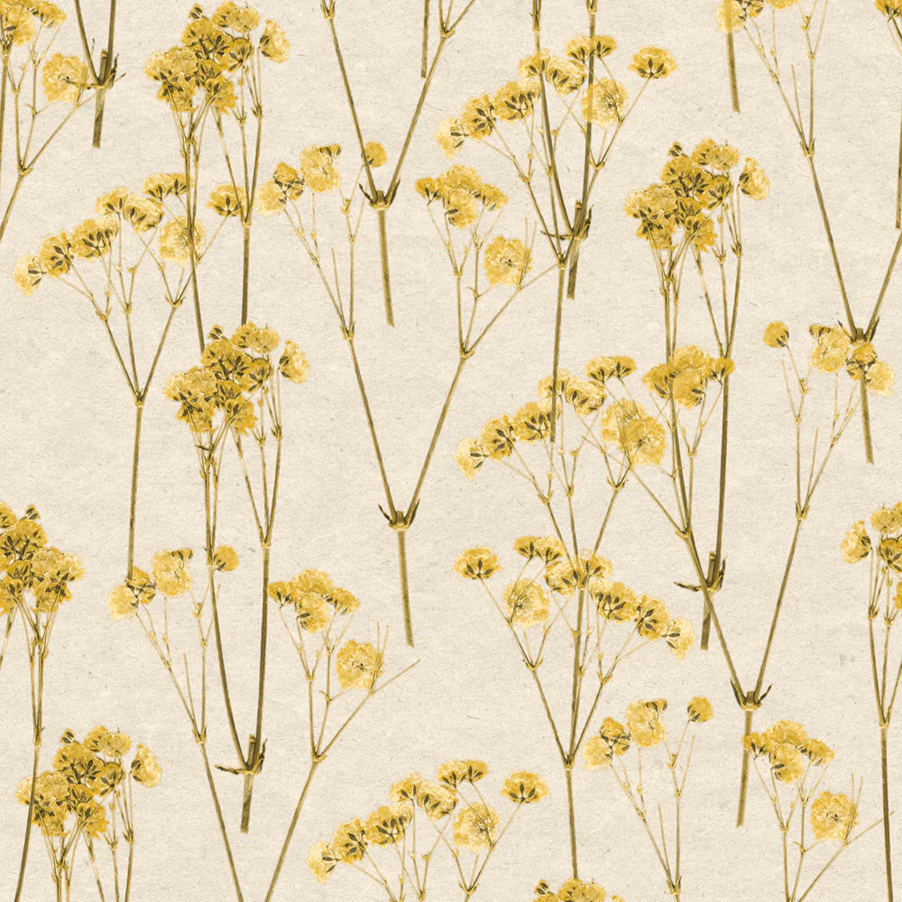 Spry Flower Yellow Wallpaper