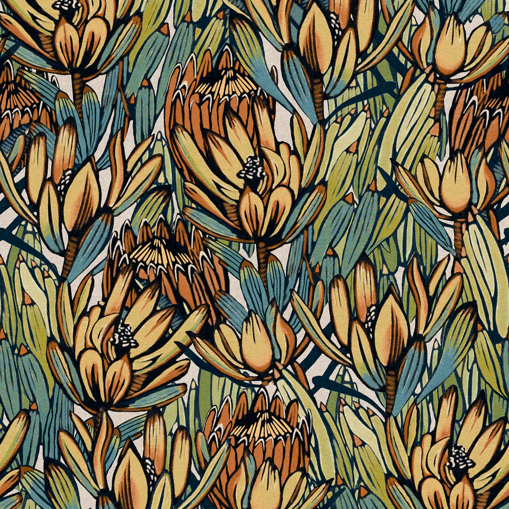 Copacabana Blue Wallpaper