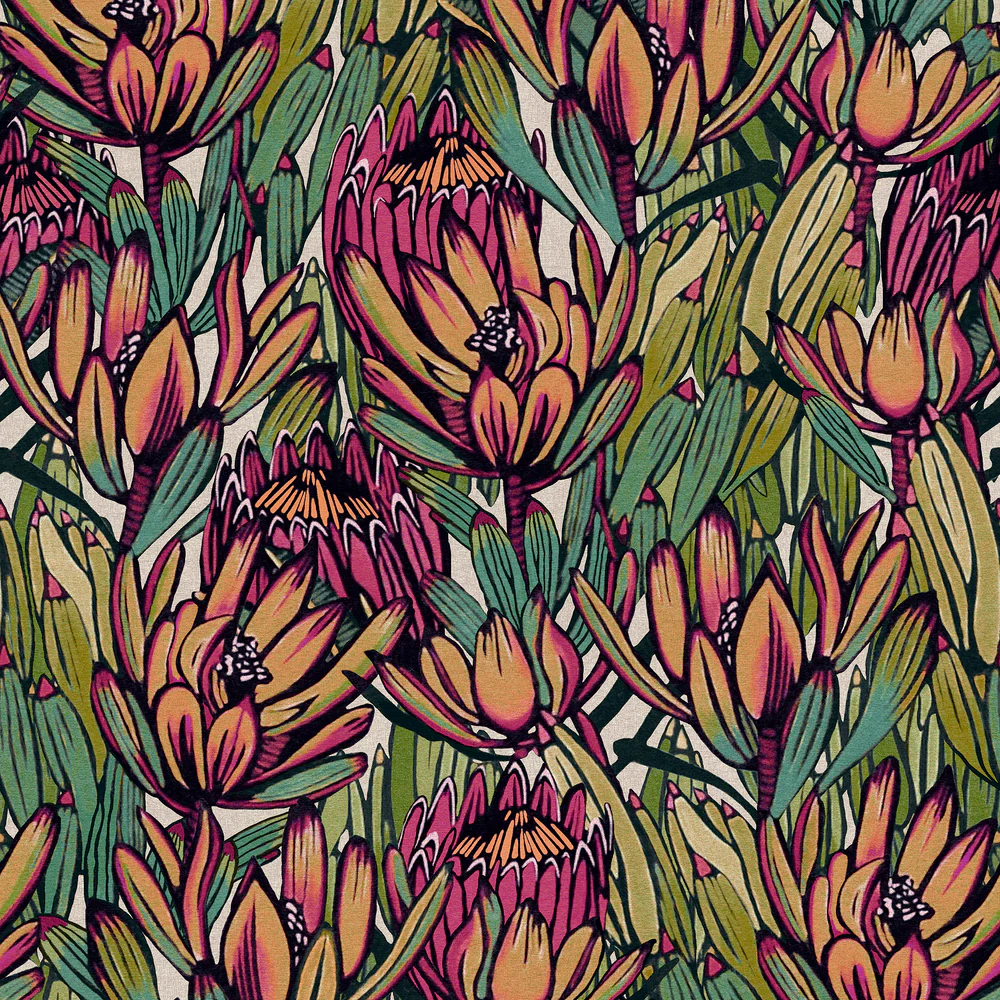 Copacabana Purple Wallpaper