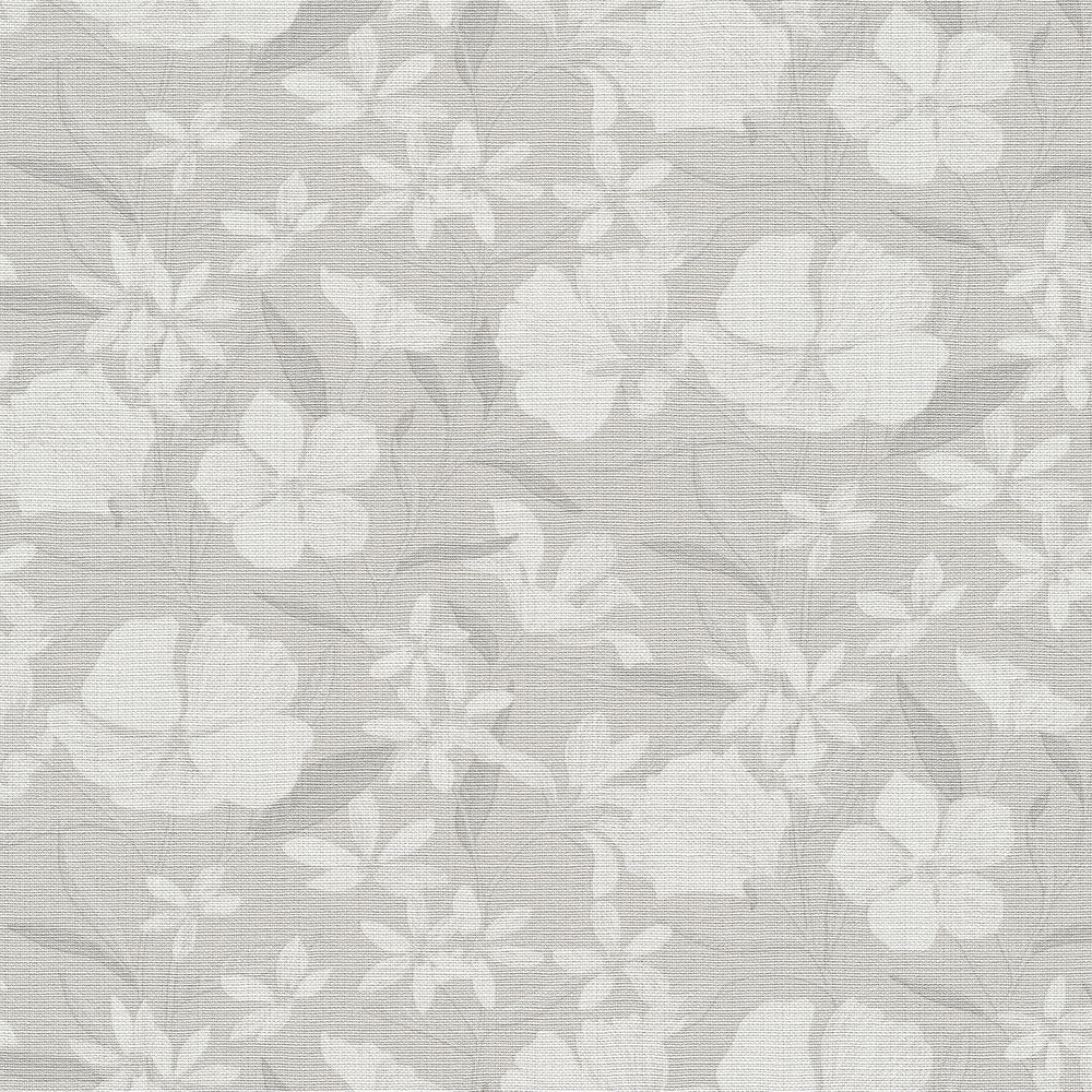 Floral Breeze Grey Wallpaper