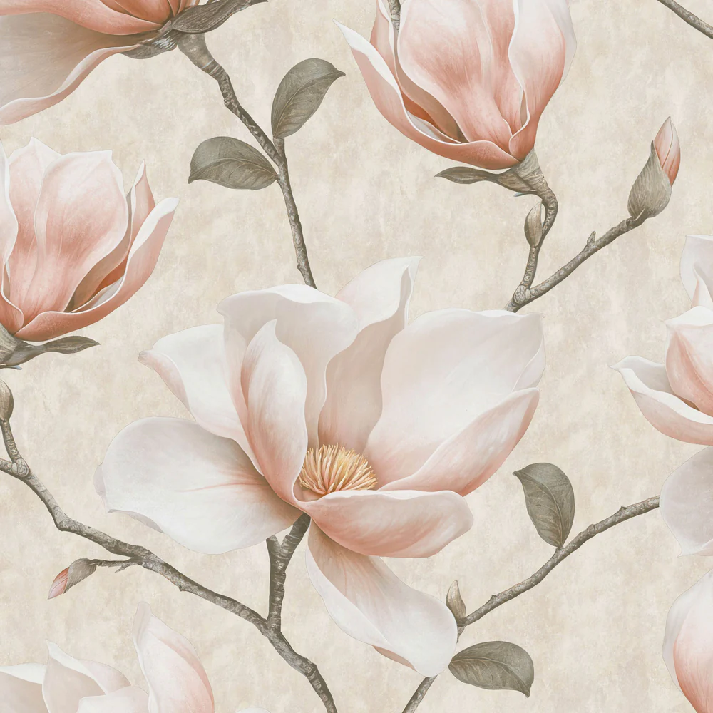 Grand Magnolia Orange Wallpaper