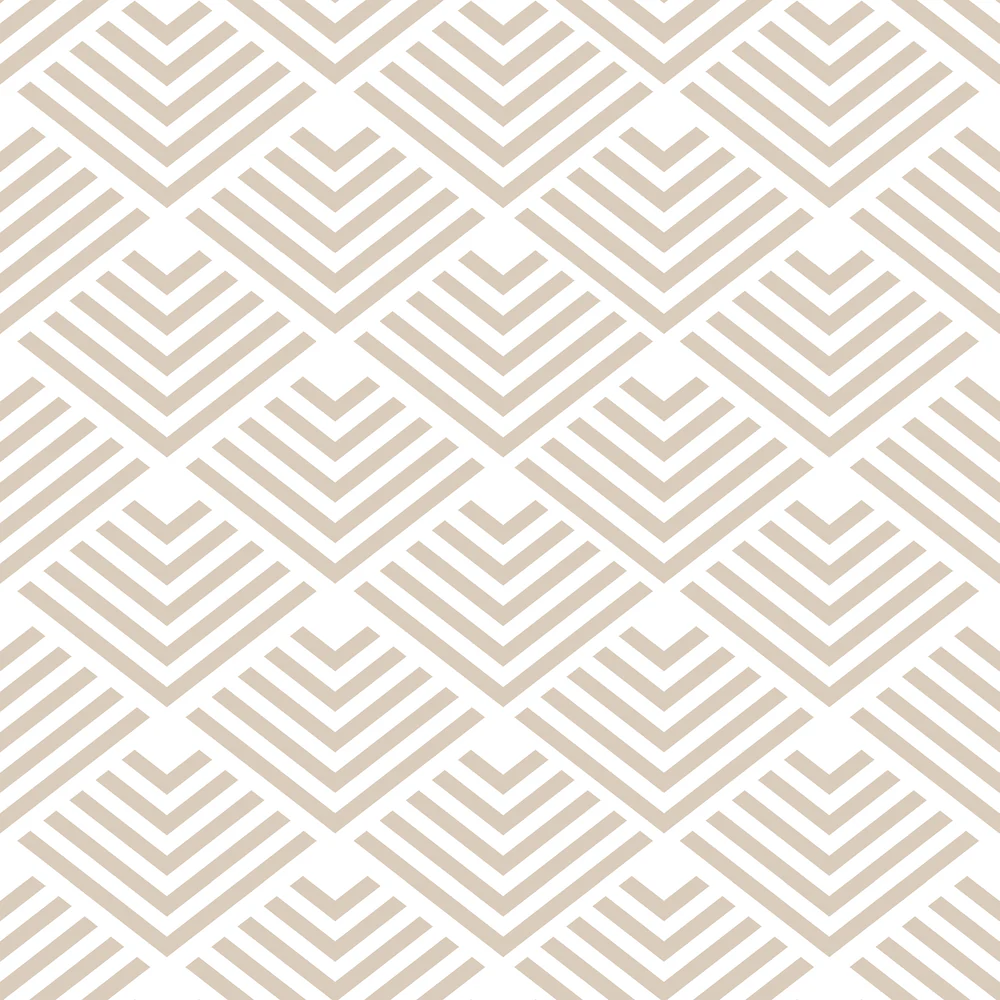 Geometric Chevron Diamond Taupe Peel and Stick Wallpaper