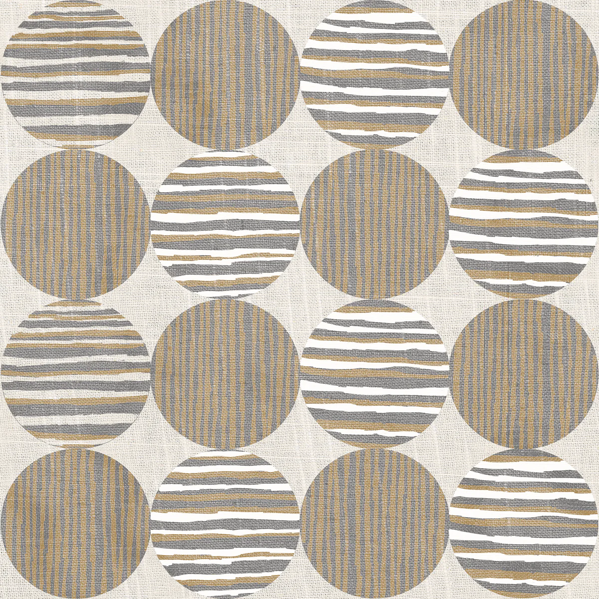 Horizon Circles Brown Peel and Stick Wallpaper