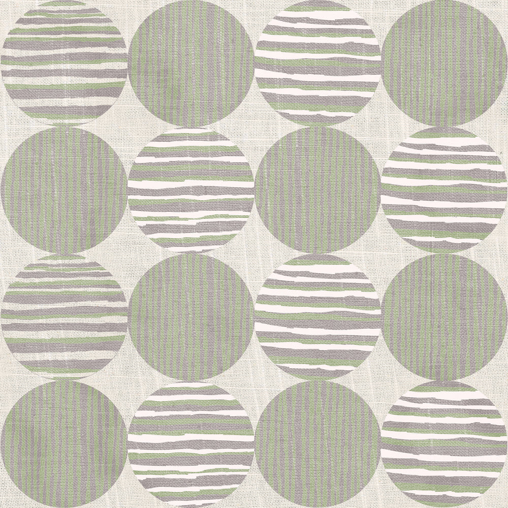 Horizon Circles Green Peel and Stick Wallpaper