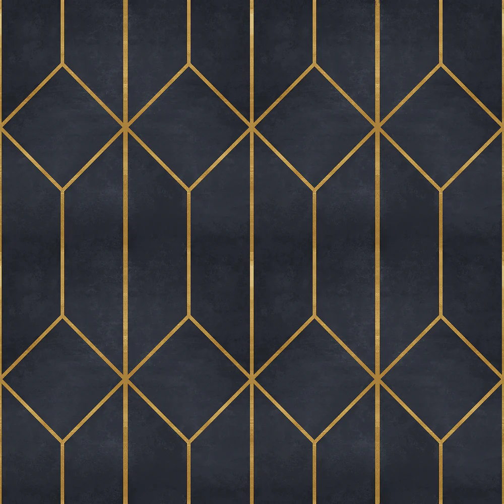 Diamond Trellis Navy Peel and Stick Wallpaper