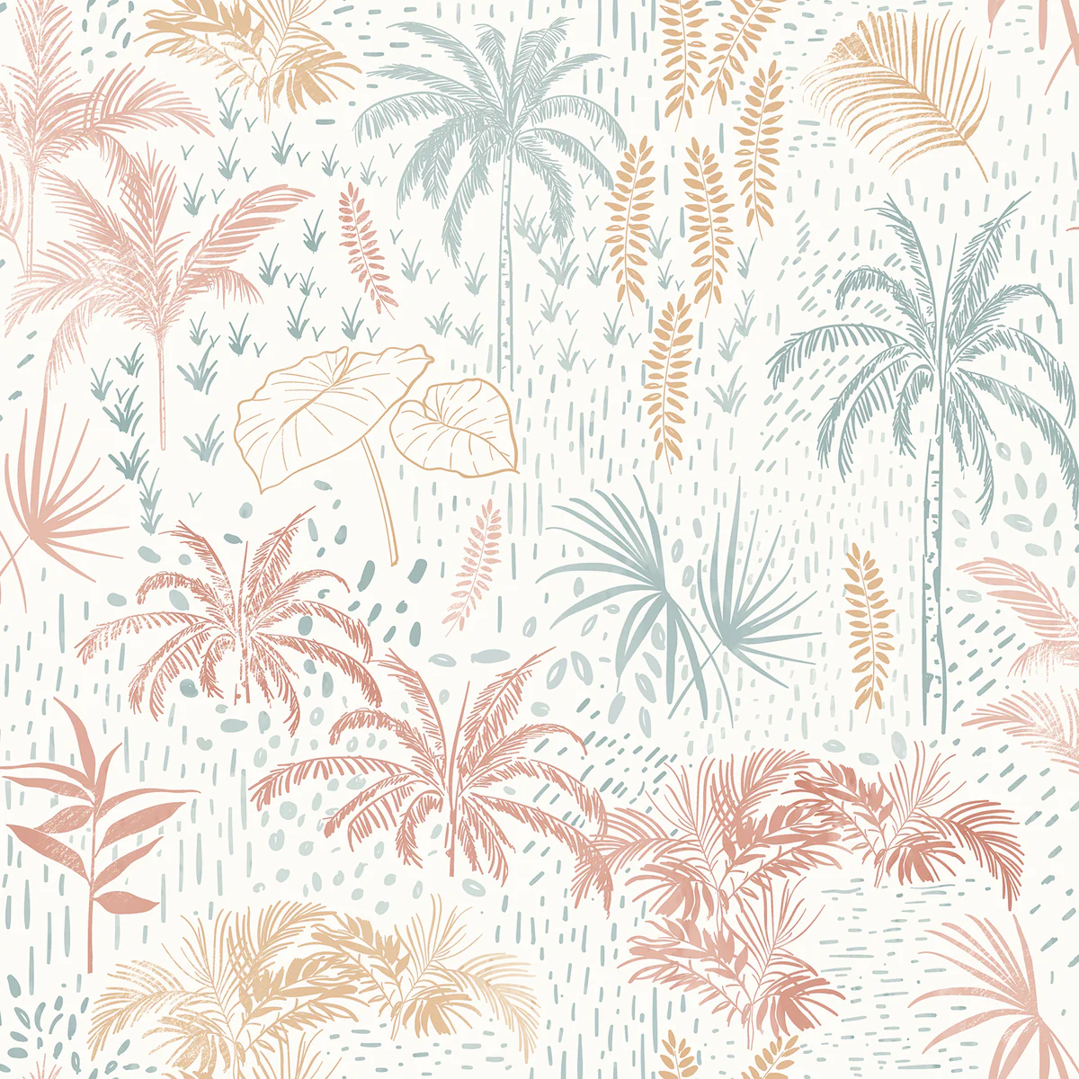 Etched Tropic Orange Peel and Stick Wallpaper