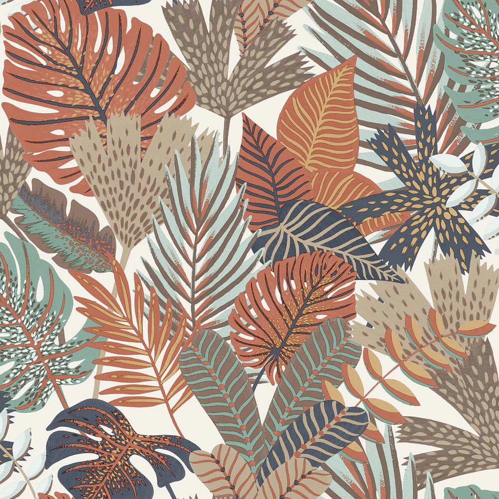 Jungle Canopy Cream Peel and Stick Wallpaper