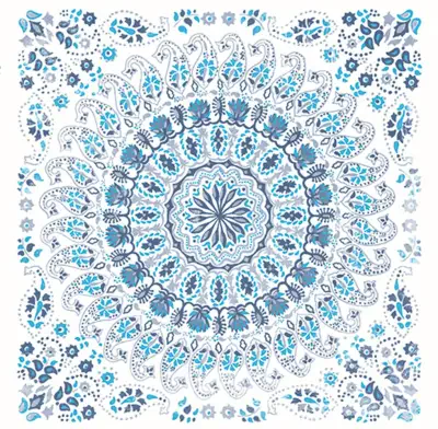 Mandala Boho Tile Fabric