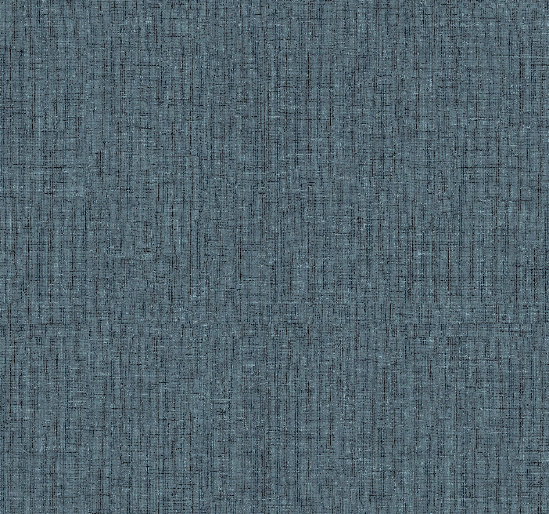 Heathered Linen Indigo Faux Fabric Wallpaper