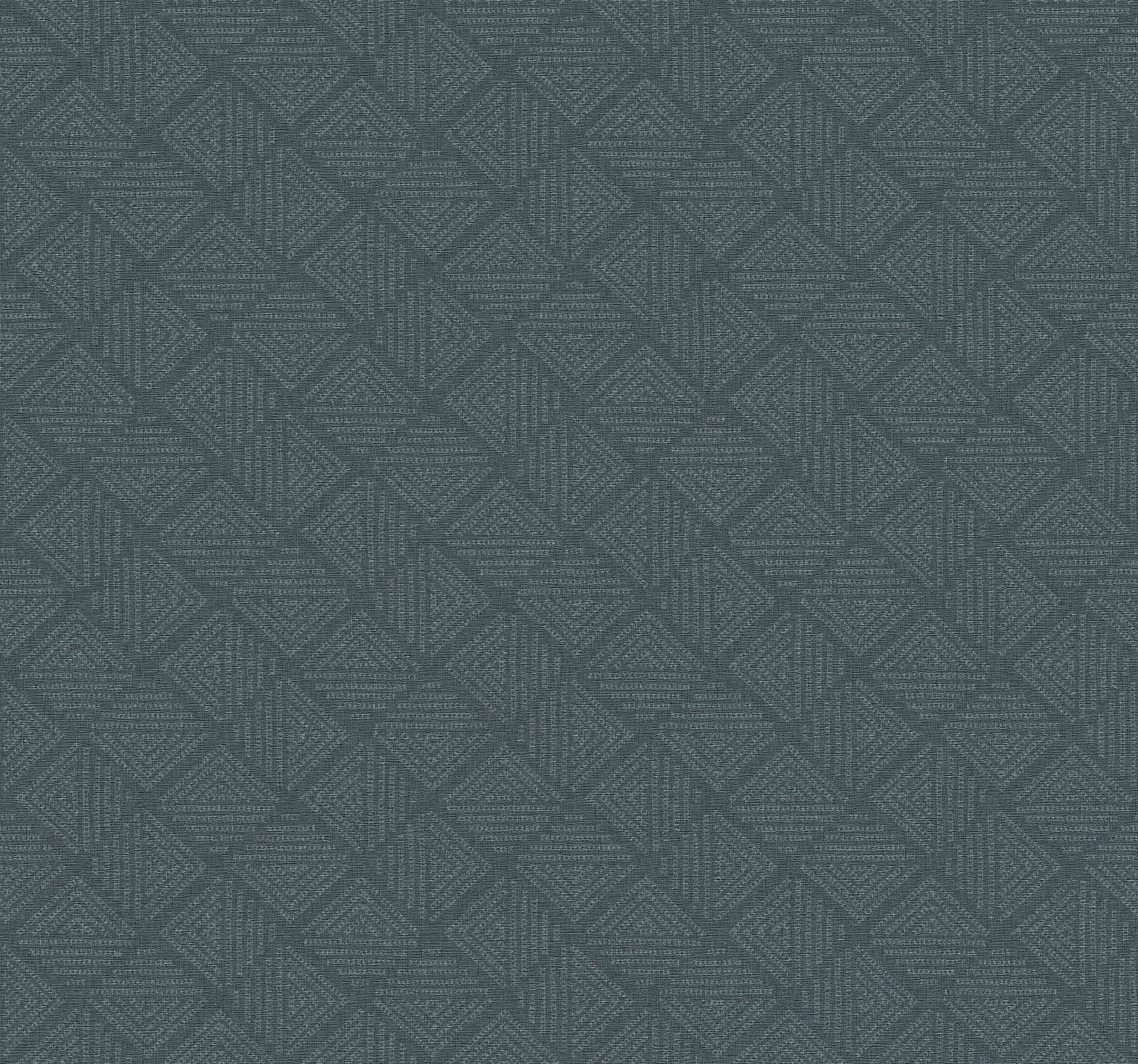 Center Square Indigo Wallcovering