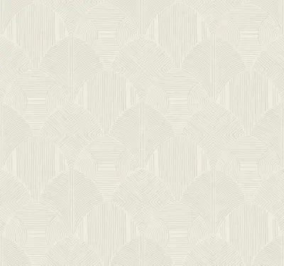 Meyberg Ivory Geometric Wallpaper