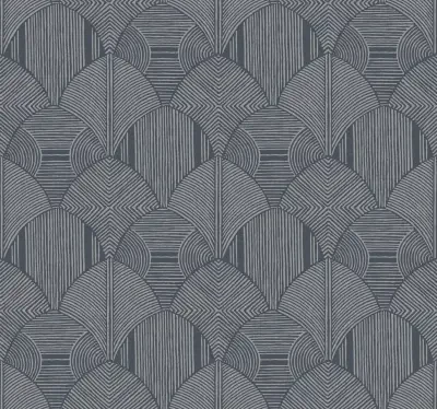 Meyberg Blue Geometric Wallpaper