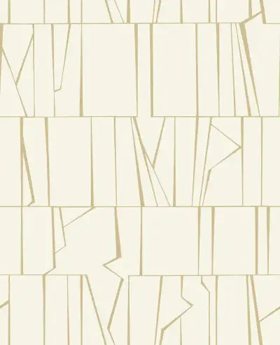 Huntington Gold Geometric Stripe Wallpaper