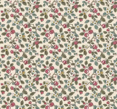 Framboise Merlot Berry Vines Wallpaper