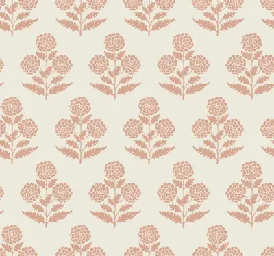 Souci Rose Marigolds Wallpaper