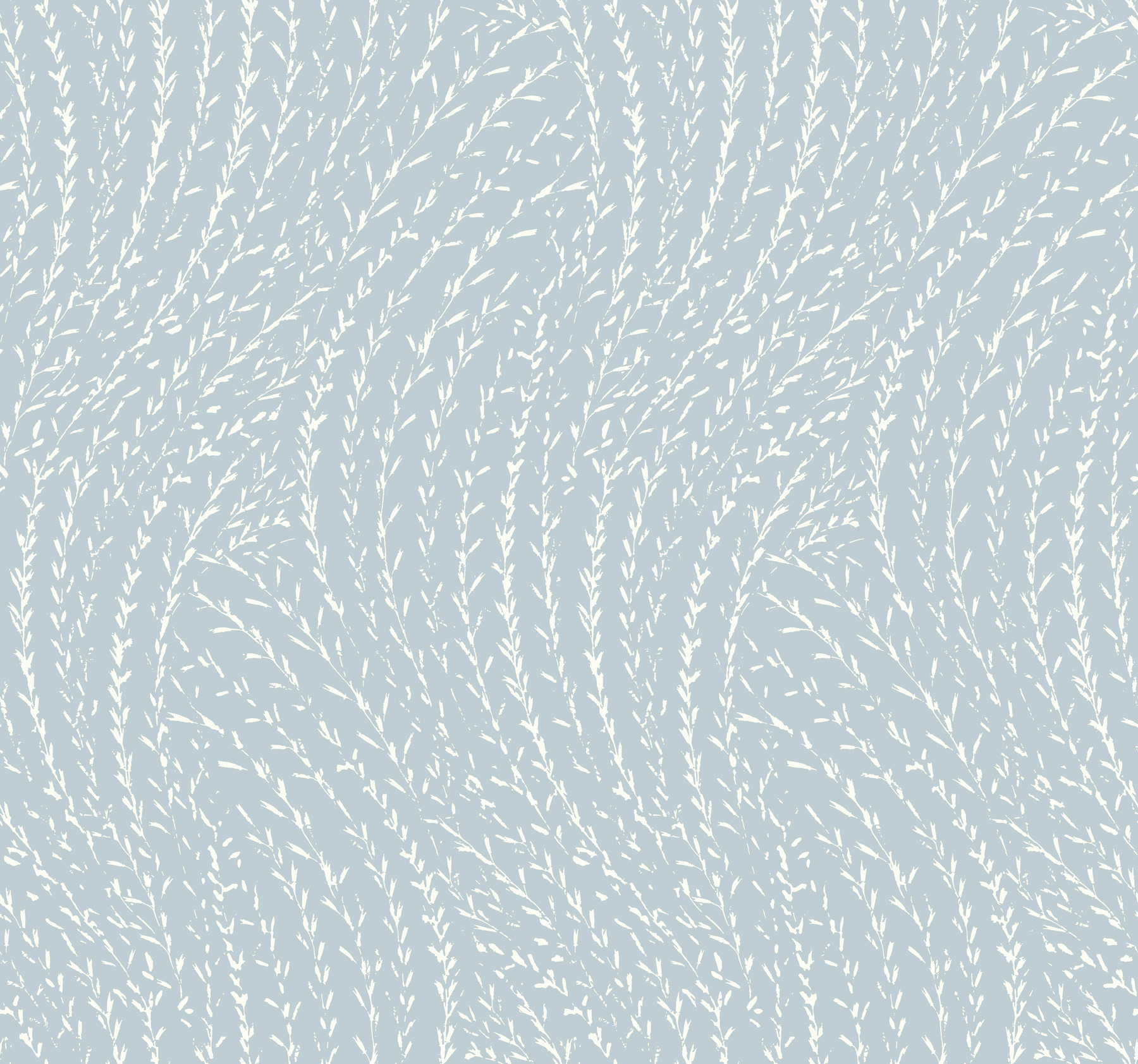 Willow Song Sky Blue Botanical Wallpaper