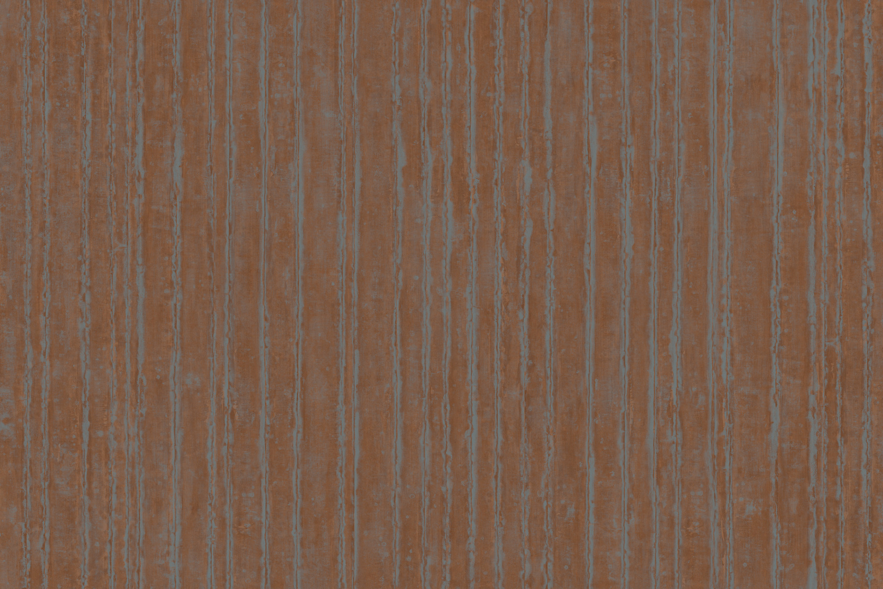 Precious Metal Copper Corrugated Wallpaper