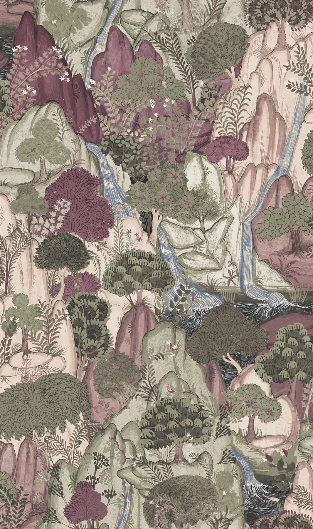 Falling Waters Plum Scenic Wallpaper