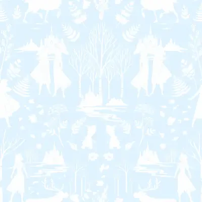 Disney Frozen 2 Nordic Green & Glitter Wallpaper