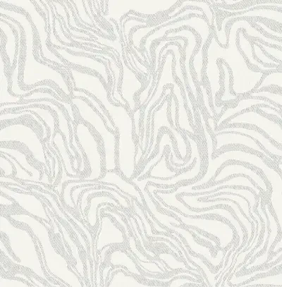 Massar Silver Modern Marbled Wallpaper