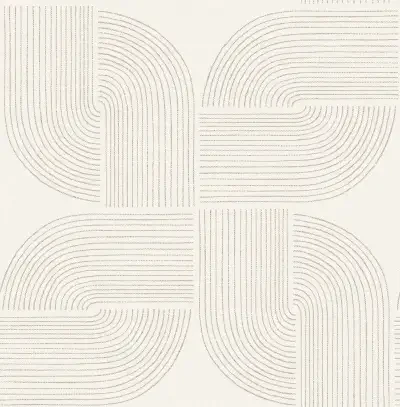 Savoye Brown Spiral Arches Wallpaper