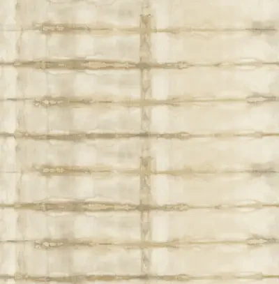 Modulus Wheat Geometric Stripe Wallpaper