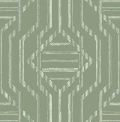 Essex Green Geometric Wallpaper