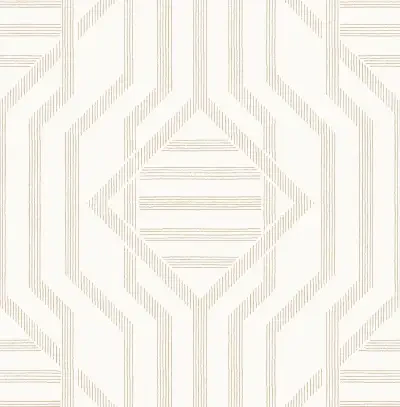 Essex Wheat Geometric Wallpaper