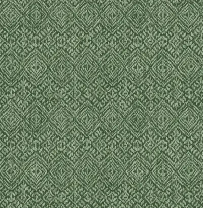Gallivant Green Woven Geometric Wallpaper